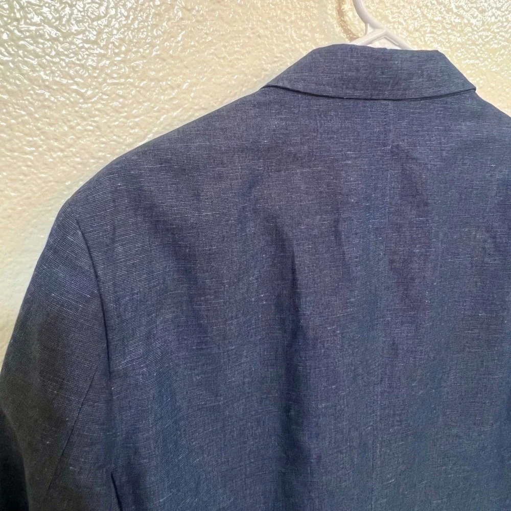 Joseph Abboud Mens Blue Linen Cotton‎ Blend Summer Blazer Sport Coat Medium 0781